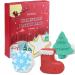 Stocking Stuffers - Bath Bombs 4 Packs Bubble Bath Bombs Christmas Tree Christmas Gifts for Women and Men Great Gift Set for Children s Christmas Box Christmas for Boys and Girls