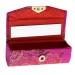 Chinese Traditional Flower Lipstick Case Holder with Mirror - 5 Piece Pack Lip Balm Travel Carrying Box Random Color - for Makeup on the Go - Perfect for Lipstick Storage and