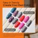 Nail Dip Powder Starter Kit - 6 Colors Glitter Dipping Powder Kit - Quick Dry Nail Powder Set - Pink Red Blue Purple Silver French Manicure Kit DIY Nail Art No Need UV Lamp Glitter Pink - Buy Online on GoSupps.com