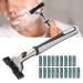 Men's Stainless Steel Safety Razor | Travel & Home Use | Premium Shaver for a Smooth Finish - Buy Online on GoSupps.com