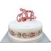Nostalgic Script Motto Cake Topper Red - Buy Online on GoSupps.com