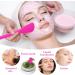 Prasacco 2 PCS Silicone Face Mask Applicator Brushes | Double-head Beauty Tools for Mud, Clay, Charcoal Masks | Rose Red Purple - Buy Online on GoSupps.com