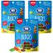 3x Amos 4D Gummy Blocks I Edible building blocks in a 100g bag I Ideal for children's birthdays and as muffin decoration 3 building blocks