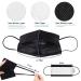 100 Pack Disposable Black Face Masks - Comfortable Ear Loops & Breathable Design - Buy Online on GoSupps.com
