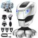 Svinkal Rotary Shaver  Type-C Men's Bald Head Electric Shaver  7D Cool Modern Design Skeleton Robot Shaver  5 in 1 Beauty Set for a Haircut  Shaving