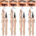 Eyebrow Pencil Microblade Eyebrow Pen Liquid Eye Makeup Eyebrow Pencil 4 Tip Brow pencil Lift & Snatch Eyebrow Microblading Pen Long-Lasting Waterproof Natural Eyebrow Pen (Light Brown) - Buy Online on GoSupps.com