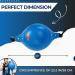 Blue PU Leather Double End Bag for Boxing | Fully Adjustable Cords | Quiet Punch Doorway Punching Bag with Air Pump | Installation Hooks & Manual Included - Buy Online on GoSupps.com