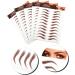 Beavorty 15 Sheets Eyebrow Stickers Grooming Shaping Eyebrow Authentic Eyebrow Simulation Eyebrow 1 count (Pack of 1) Brownx3pcs - Buy Online on GoSupps.com