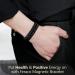 Feraco Titanium Steel Magnetic Bracelet for Men - Double Row Magnets, Adjustable (Black) - Buy Online on GoSupps.com