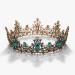 SWEETV Queen Crown for Women - Jeweled Baroque Wedding Tiara & Costume Accessory in Green - Buy Online on GoSupps.com