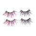 POPETPOP 6 Pairs Fake Eyelashes Adhesives False Eyelashes Cosmetic Fake Lashes Glitter Soft Light Fake Lash Handmade Eye Lashes False Lashes Glitter Colored Fluffy 3d Sequins Dense Fiber