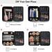 Makeup Bag BAGSMART Travel Cosmetic Case Double Layer Makeup Organizer Bag with Adjustable Dividers Water-resistant Leather Cosmetic Case for Travel Makeup Skin Care Cosmetics Tools Brushes Black Black Small - Buy Online on GoSupps.com