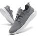 Qijgs Men's Gray Sports Sneakers - Running Fitness & Street Shoes - Slip-On Style Size 44 EU - Buy Online on GoSupps.com