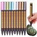 MISULOVE Metallic Marker Pens  Set of 10 Colors Paint Markers for Black Paper  Rock Painting  Scrapbooking Crafts  Card Making  Ceramics  DIY Photo Album  Ceramic  Glass and More(Medium tip)