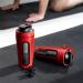 Navaris Stainless Steel Protein Shaker Bottle 750ml - Fitness Cup for Protein Shake - Sport Drinking Bottle for Training - Red (1 Pack) - Buy Online on GoSupps.com