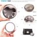 Retainer Cleaner Case Denture Bath 2 Pack - Leak Proof with Mirror, Perfect for Travel - Black & Pink - Buy Online on GoSupps.com