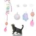 Bouncing Interactive cat toys for indoor cats Wiggly Ball Cat toys door hanging dangerous cat spring toys with bells for kitten for exercise Elimination of boredom ... spring style