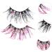 POPETPOP 6 Pairs Fake Eyelashes Adhesives False Eyelashes Cosmetic Fake Lashes Glitter Soft Light Fake Lash Handmade Eye Lashes False Lashes Glitter Colored Fluffy 3d Sequins Dense Fiber - Buy Online on GoSupps.com