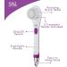Spa Sciences NERA Powered Shower Brush - 3-in-1 Back & Body Brush for Exfoliation, Cleansing, Massaging - All Skin Types - Includes Loofah, Pumice Stone - USB Charging - Buy Online on GoSupps.com