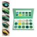 CAHIUYOA Green Eyeshadow Palette Green Glitter Makeup Forest Emerald Green Yellow 15 Colors Matte Glitter Eyeshadow Long Lasting Colorful Eye Shadow Plattet for Women Girls