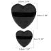 VOCOSTE 4 Pcs Loose Powder Puff - Soft Heart Shape Makeup Tool for Flawless Face - Short Plush Blender in Black & Red - Buy Online on GoSupps.com