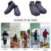 Rehomy Waterproof Shoe Covers | Non-Slip Silicone Rain Overshoes with Zipper | Outdoor Shoe Protector for Kids, Men, Women | Black L (EU 38-42) - Buy Online on GoSupps.com