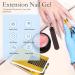 UV Nail Gel Set 15gx2 + 48 Nail Templates Brush & Acrylic Gel for Nail Extensions & Art | Pink - Buy Online on GoSupps.com