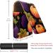 Travel Lipstick Organizer Case - Portable Makeup Bag with Mirror | Autumn Leaves & Pumpkin Design - Buy Online on GoSupps.com