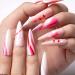 Makartt 3Pcs Nail Art Liner Brush Set - Acrylic & Gel Painting Pen with Shiny Diamond Handle for Home DIY Salon - Pink/Black/White - Buy Online on GoSupps.com