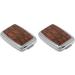 Dual-Compartment Rectangular Pocket Purse Pill Box Set Brown Faux Crocodile Leather Organizer (2 Pack) | International Shipping Available - Buy Online on GoSupps.com