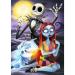 DIY Halloween Diamond Painting Kit for Adult Skull Jack and Sally Full Round Diamond Drill Kit 5D Wall Painting Art Gem Art Craft Home Game for Children Kid 15.8x11.8 inch C02Jack Sally