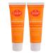 Lume Natural Deodorant - Underarms and Private Parts - Aluminum Free, Baking Soda Free, Hypoallergenic, and Safe For Sensitive Skin - 3oz Tube Two-Pack (Clean Tangerine)