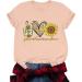 Summer Sunflower Graphic Tee Pink XX-Large | Women's Short Sleeve Plus Size Top 2023 - Buy Online on GoSupps.com