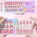 French Gel Nail Tips - 150pcs Medium Coffin Press On Soft Gel Fake Nails with Pre-Applied Primer & Base Coat - 15 Sizes for DIY Nail Extensions - Buy Online on GoSupps.com