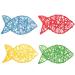 Alipis 4 pieces rattan balls in fish form basketball 18 cm colorful decorative woven ball birds qu erk parapagei parasitic kieletzeiten bite ball tinkering diy accessories vase filler