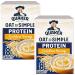 Porridge Bundle With Quaker Oat So Simple Protein Golden Syrup Sachets 344g (2 Pack)