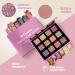 Rose Eyeshadow Palette Vegan Pink Nude Shimmer with Mirror | 12 High Pigmented Warm Tones | Ideal Travel Makeup Palette - Buy Online on GoSupps.com