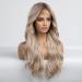 Platinum Blonde Lace Front Wig for Women - Long Curly Style, Natural & Glueless - Heat Resistant Synthetic Hair - Buy Online on GoSupps.com