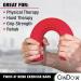 CanDo Twist-n-Bend Hand Exerciser - Red Flexible Training Stick for Finger Strength - 12 Light Resistance - Buy Online on GoSupps.com