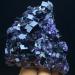 256.5g Natural Cube Deep Purple Fluorite Crystal Cluster Specimen/China Crystal Cluster