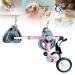 Foldable Dog Wheelchair Adjustable Pet/Doggie Wheelchair for Back Legs Small and Medium Pet Rehabilitation Walker for Recover Mobility Protects Chest and Limbs