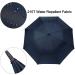 Prospo 72 Inch Windproof Golf Umbrella - Navy Blue XL | Automatic Open, Double Canopy, Vented & Waterproof Stick Umbrella for Men and Family - Buy Online on GoSupps.com