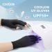 COOLJOB Anti-UV Gloves for Nail Lamp | UPF50+ UV Protection for Manicures | Fingerless Skin Care Gloves for Men & Women | Black 1 Pair - Buy Online on GoSupps.com