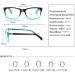 Kerecs 3 Pack Reading Glasses for Women - High-Quality Rectangular Frames with Spring Hinges - Comfortable Reading Aid (1.5 Magnification 3 Colors) - Buy Online on GoSupps.com