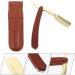 EXCEART Vintage Metal Razor - Steel Folding Edge Mustache Shaper with Wooden Handle for Home Salon - Buy Online on GoSupps.com