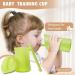 LuQiBabe Unbreakable Silicone Training Cup with Removable Lid and Straw - Kiwi Green | BPA Free & Food-Grade | Microwave & Freezer Safe - Buy Online on GoSupps.com