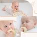 Natural Wooden Biting Ring & Tiger Silicone Toy | BPA-Free Baby Gift | Sustainable Wooden Toys for Infants - Buy Online on GoSupps.com