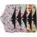 ROSENICE Reusable Bamboo Charcoal Cloth Menstrual Pads 5pcs - Washable & Breathable - 25x18cm - Random Color - Buy Online on GoSupps.com
