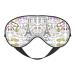 FoRes French Paris Tour Eiffel Tower Print Adult Unisex Sleep Eye Mask Light Blocking Adjustable Smooth for Deep Rest Black