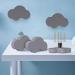 Videelly 8-Piece Soft Rubber Cartoon Cloud Cabinet & Drawer Handles | Silicone Door Knobs for Children's Rooms | Gray Furniture Accents - Buy Online on GoSupps.com